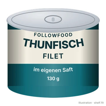 Illustration: Thunfisch Filet im eigenen Saft