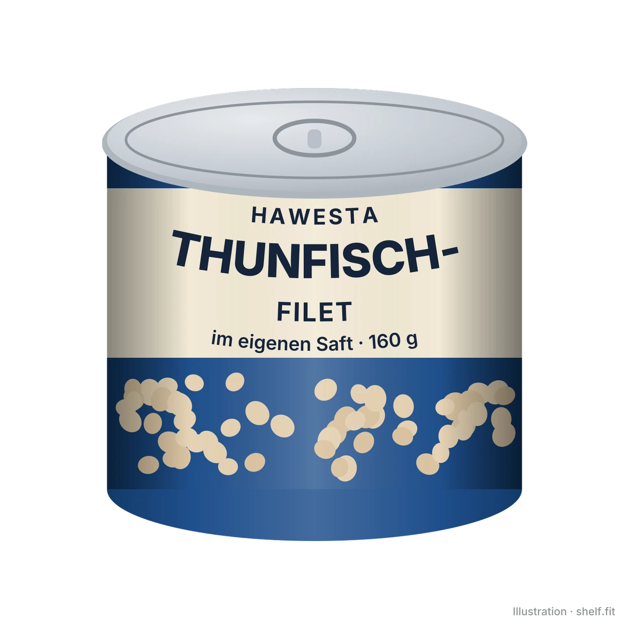 Illustration: Thunfisch-Filet im eigenen Saft