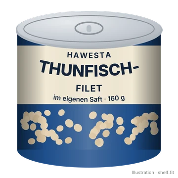Illustration: Thunfisch-Filet im eigenen Saft