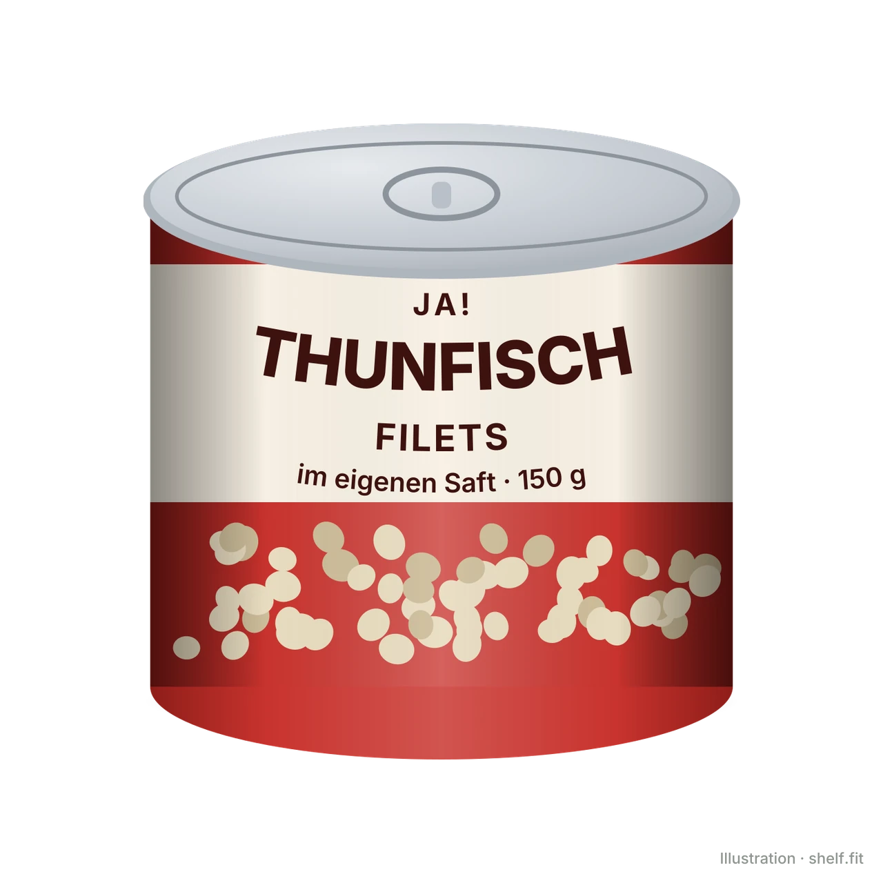 Illustration: Thunfisch Filets im eigenen Saft