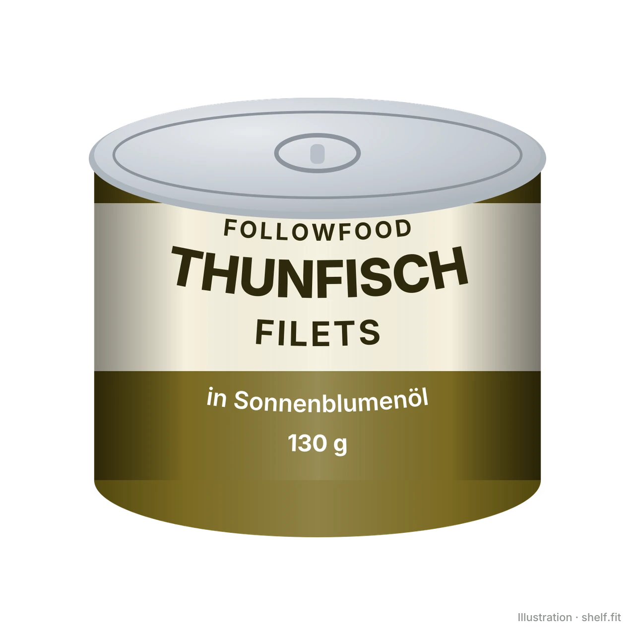 Illustration: Thunfisch Filets in Bio-Sonnenblumenöl