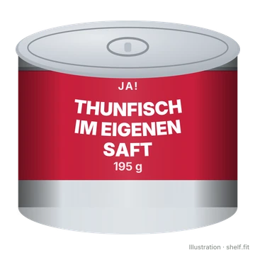 Illustration: Thunfisch im eigenen Saft