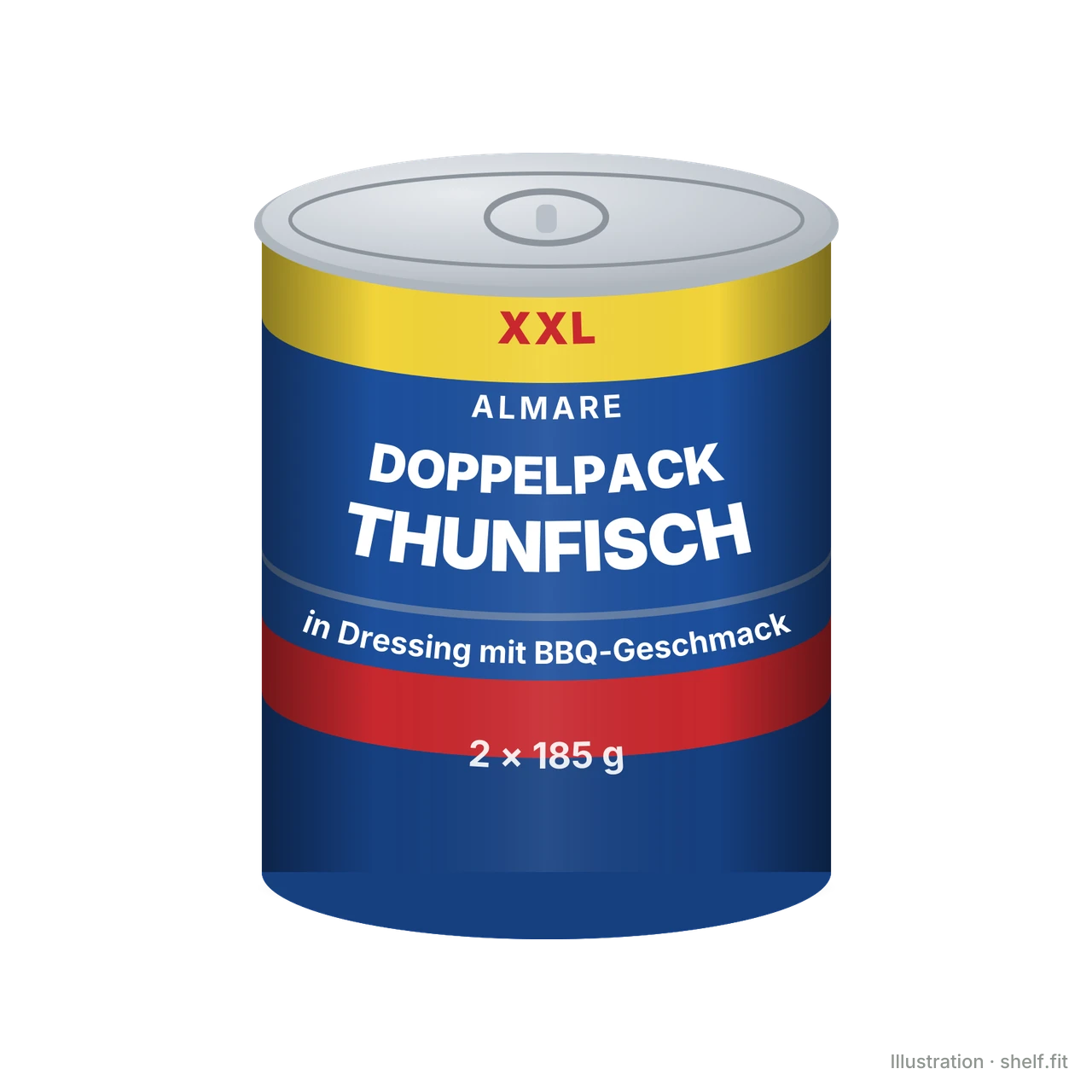 Illustration: Doppelpack Almare Seafood Thunfisch in Dressing mit BBQ-Geschmack, 2 × 185 g