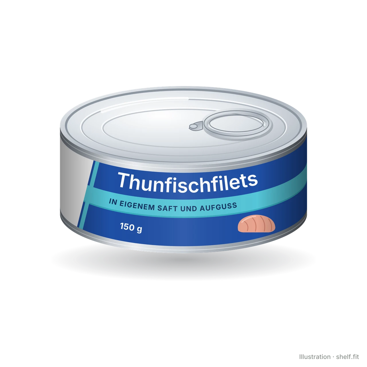 Illustration: Dose K-Classic Thunfischfilets in eigenem Saft, 150 g