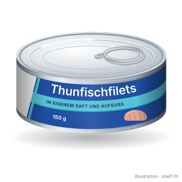 Illustration: Dose K-Classic Thunfischfilets in eigenem Saft, 150 g