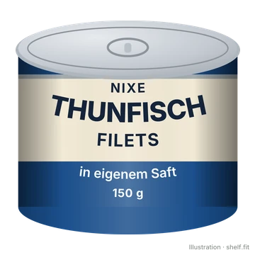 Illustration: Thunfischfilets in eigenem Saft