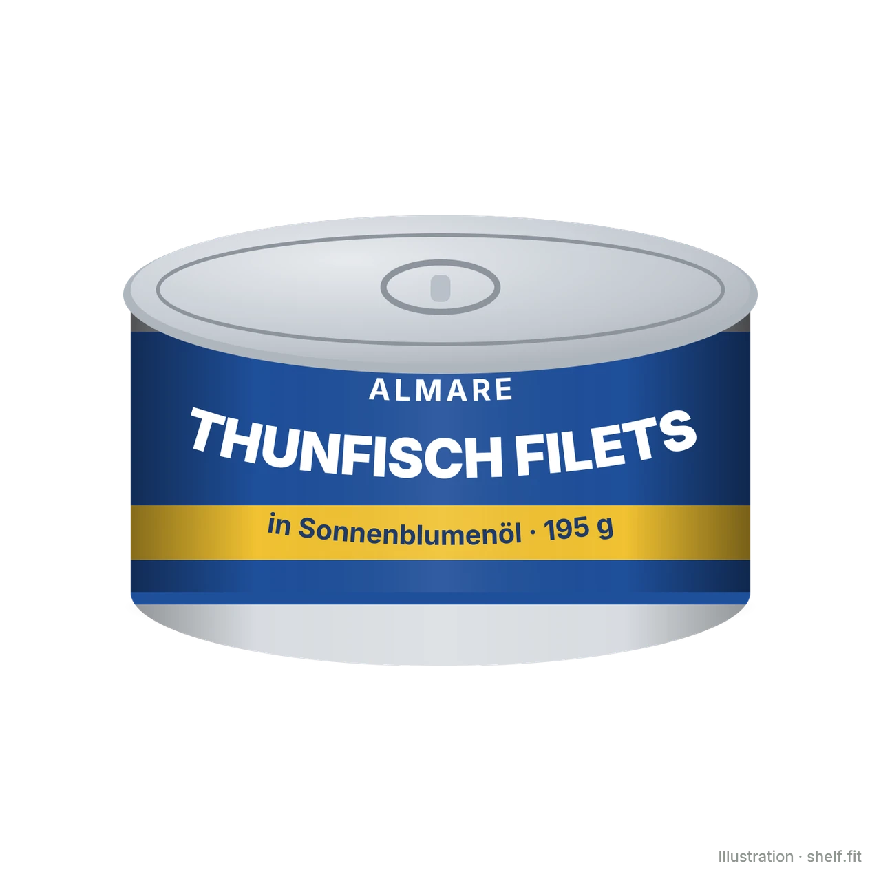 Illustration: Thunfischfilets in Sonnenblumenöl