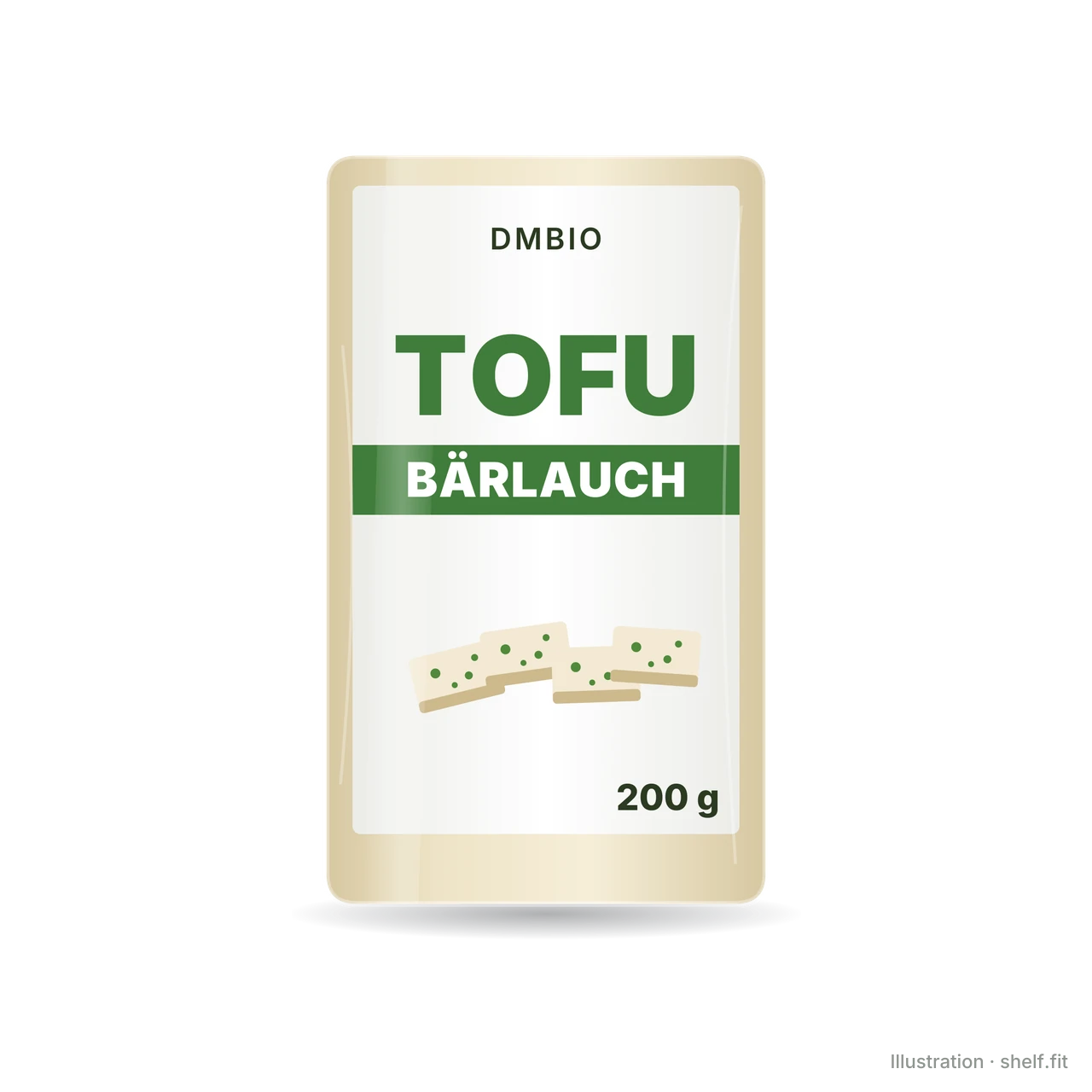 Illustration: Tofu Bärlauch