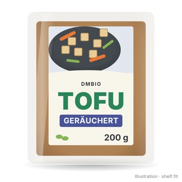 Illustration: Packung dmBio Tofu geräuchert, 200 g