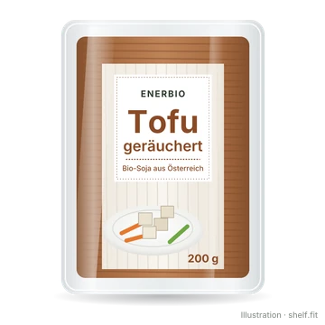 Illustration: Packung enerBiO Tofu geräuchert, 200-g-Packung
