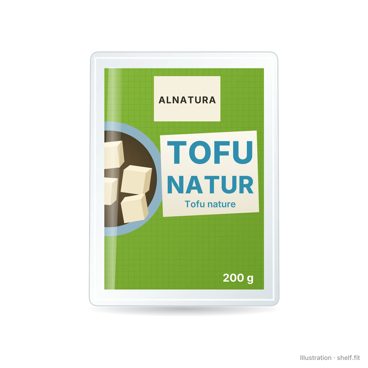 Illustration: Alnatura Tofu Natural pack, 200 g
