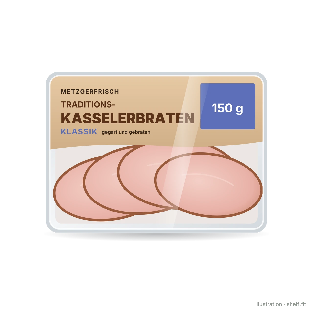 Illustration: Metzgerfrisch Traditional Kassler Roast Classic tray, 150 g