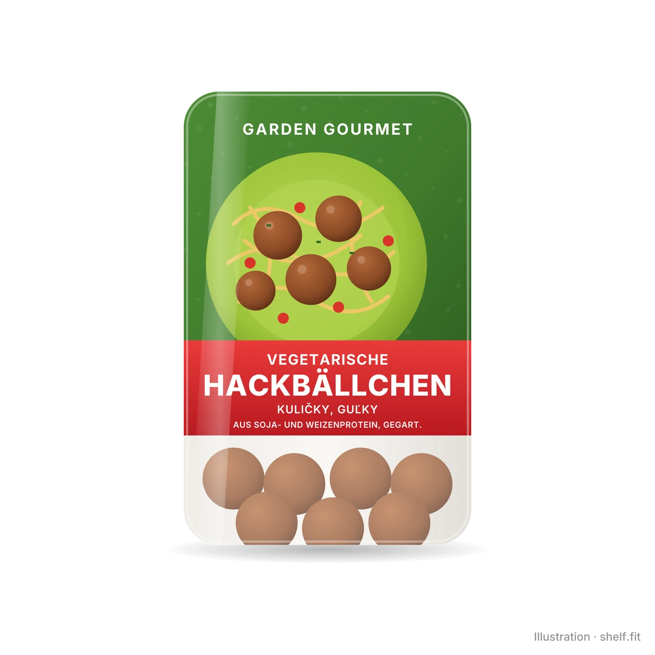 Illustration: Garden Gourmet Vegetarische Hackbällchen, 200-g-Packung