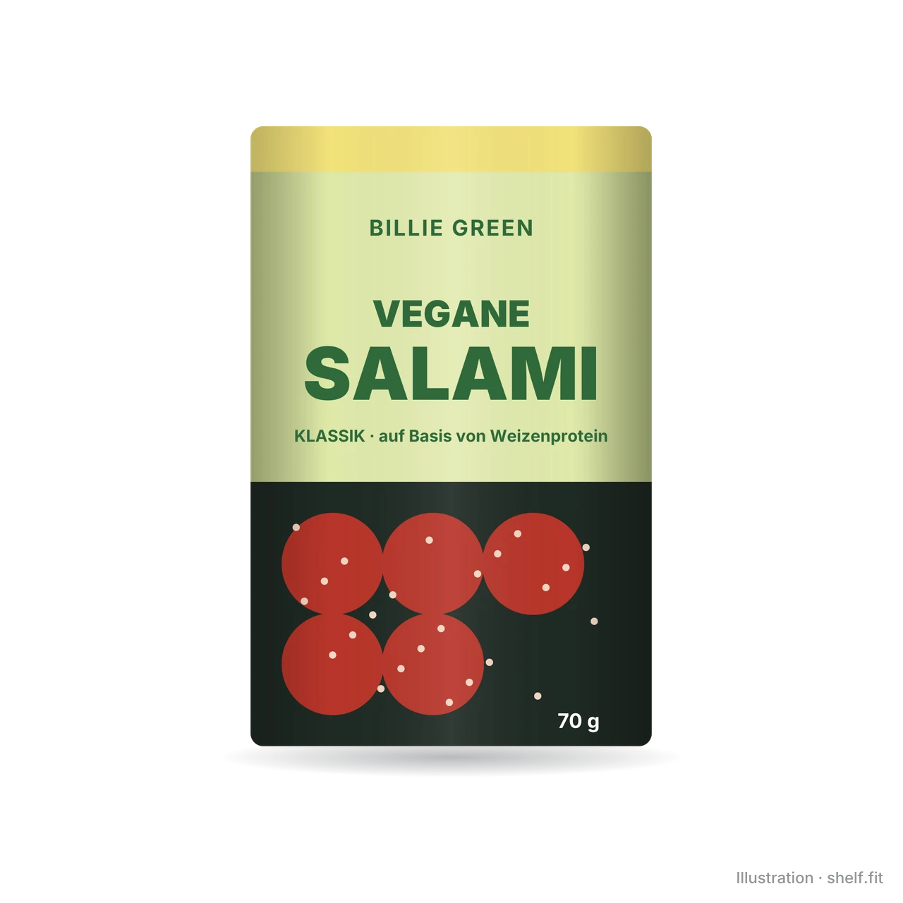 Illustration: Vegane Salami Klassik