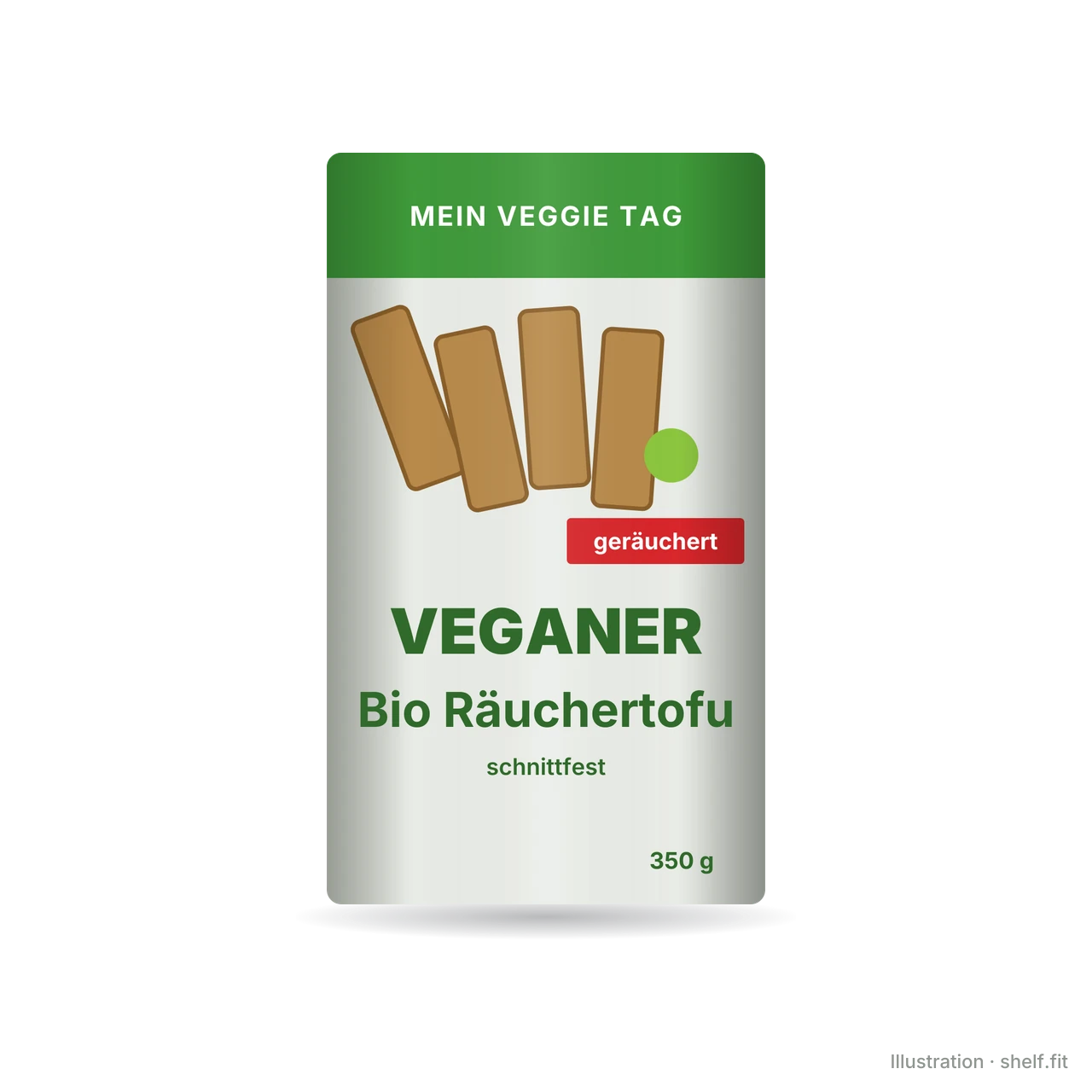 Illustration: Veganer Bio Räuchertofu