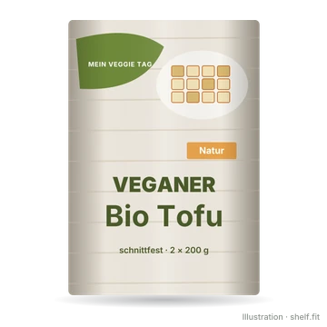 Illustration: Veganer Bio Tofu Natur