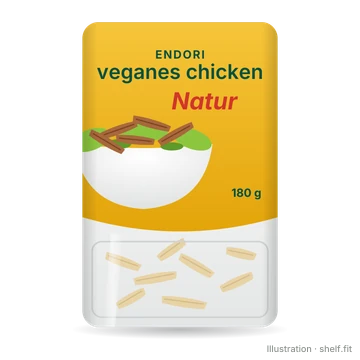 Illustration: Schale endori veganes Chicken Natur, 180 g