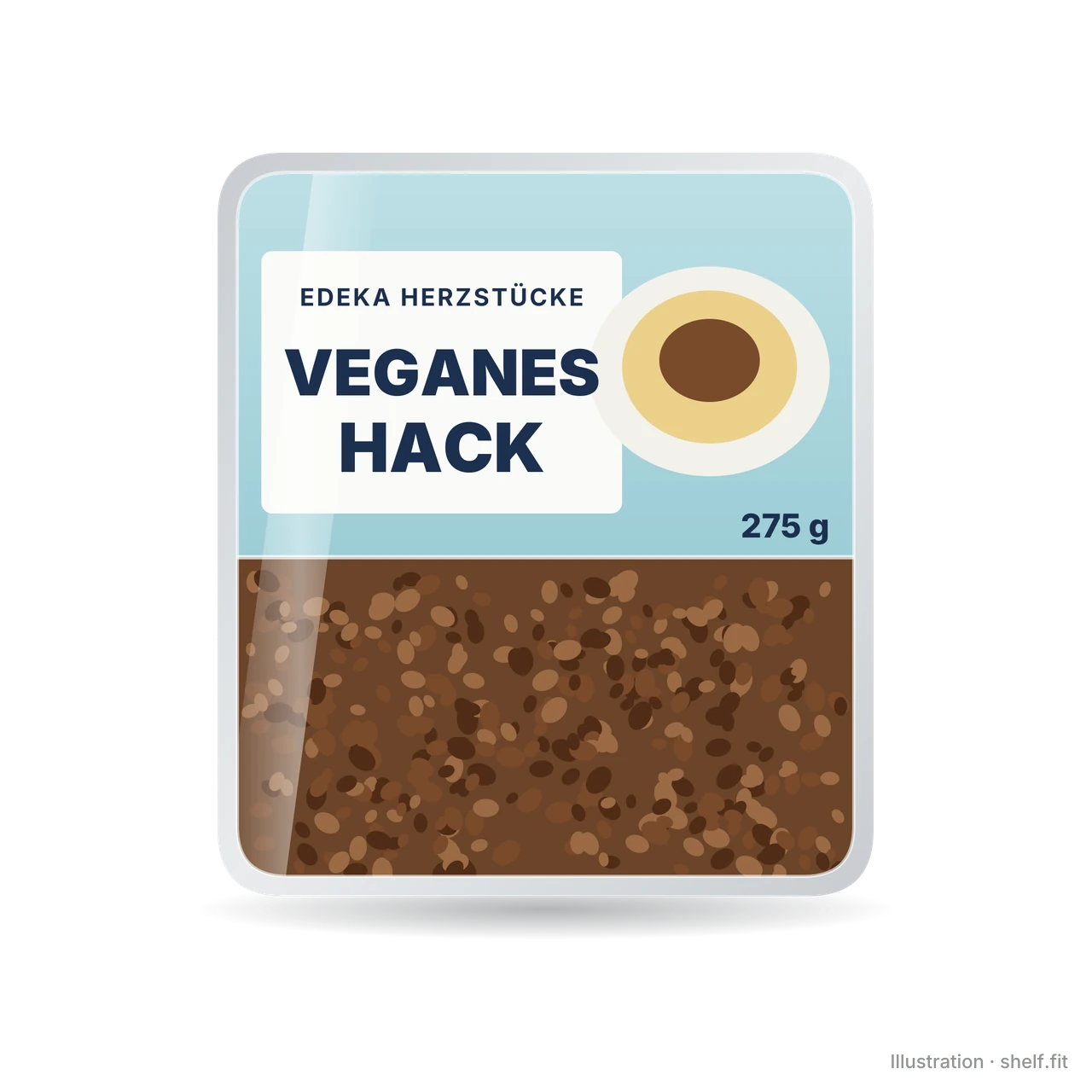 Illustration: Schale EDEKA Herzstücke Veganes Hack, 275 g