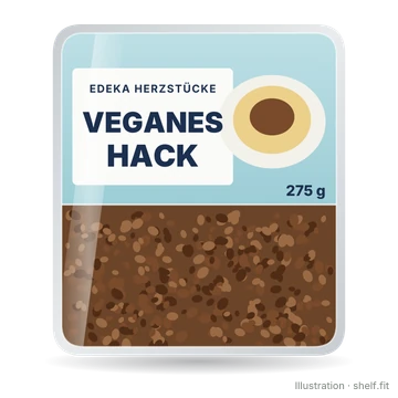 Illustration: Schale EDEKA Herzstücke Veganes Hack, 275 g