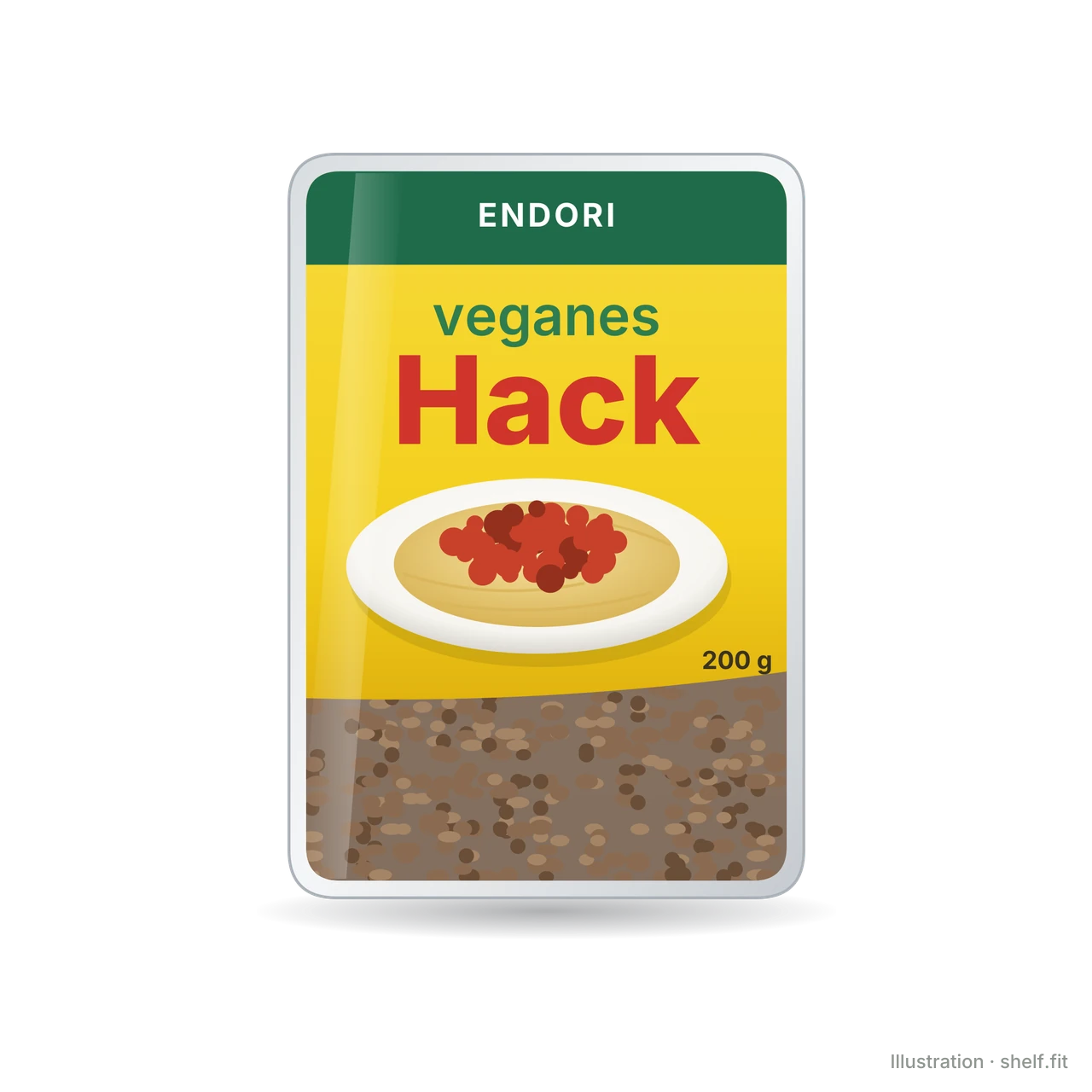 Illustration: Schale endori Veganes Hack, 200 g
