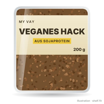 Illustration: Schale My Vay Veganes Hack gegart, 200 g