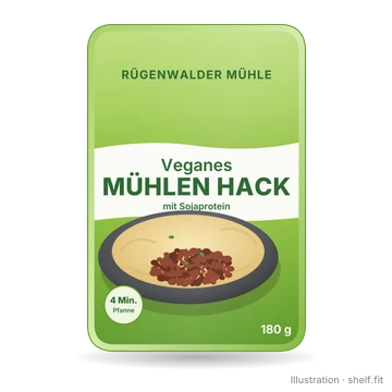 Illustration: Schale Rügenwalder Mühle Veganes Mühlen Hack, 180 g