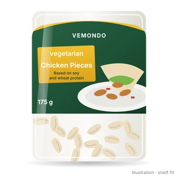 Illustration: Vemondo Vegetarian Chicken Pieces, 175 g pack