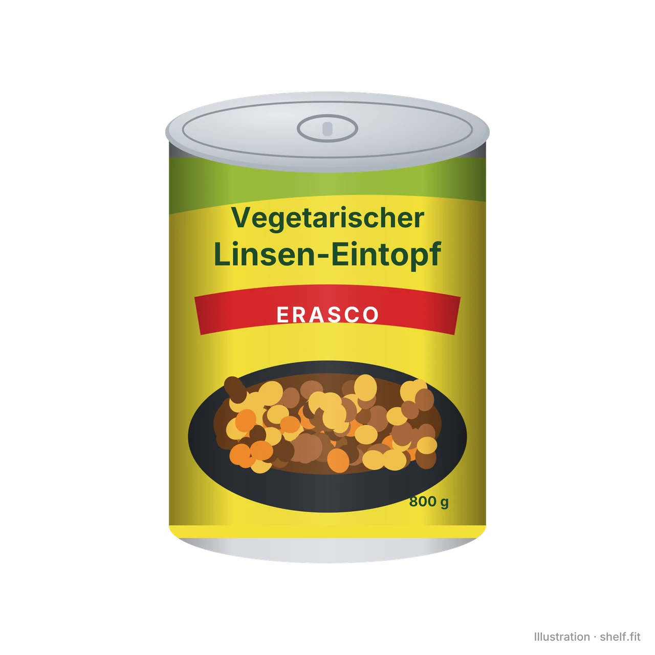 Illustration: Vegetarischer Linsen-Eintopf