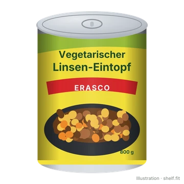 Illustration: Vegetarischer Linsen-Eintopf