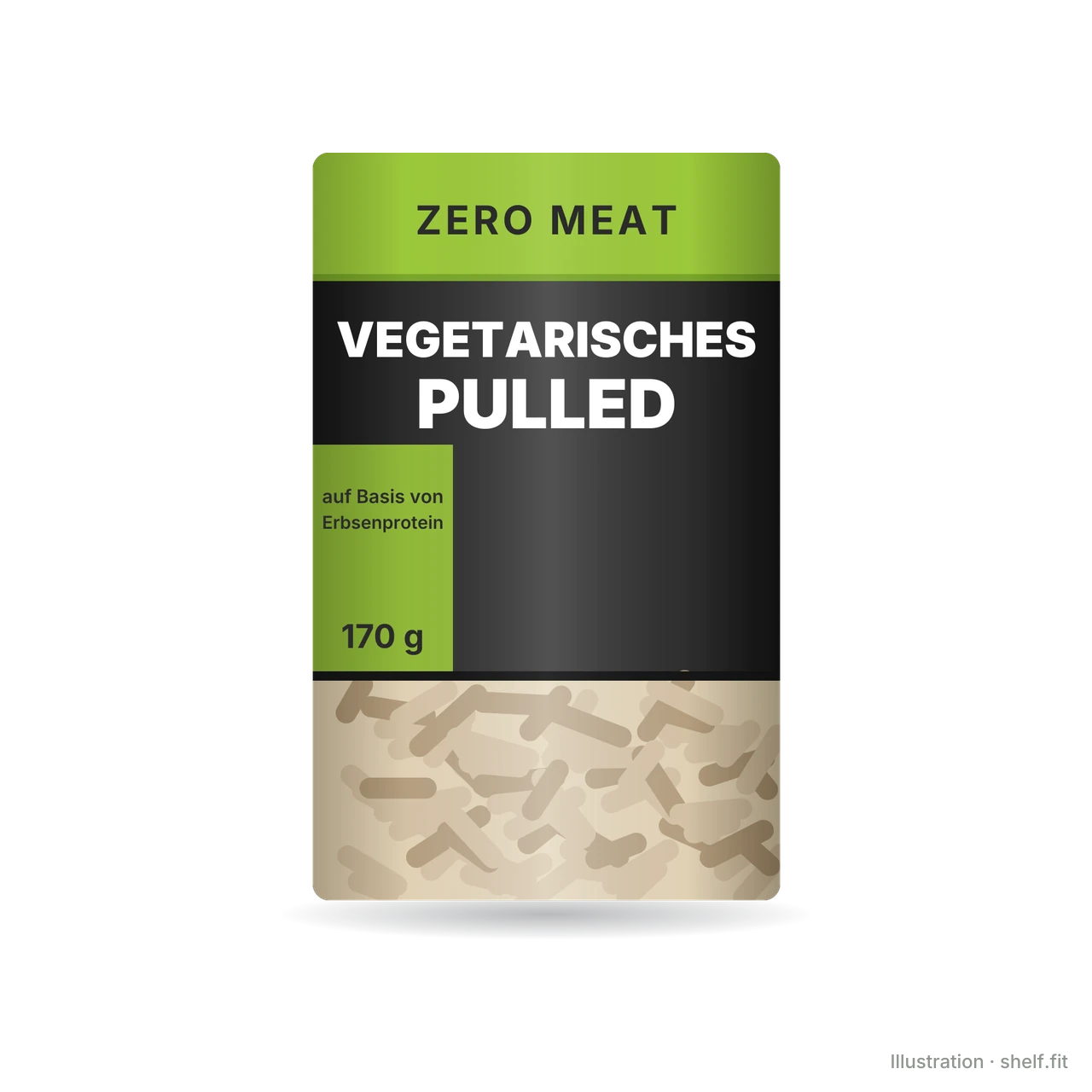 Illustration: Schale Zero Meat Vegetarisches Pulled, 170 g