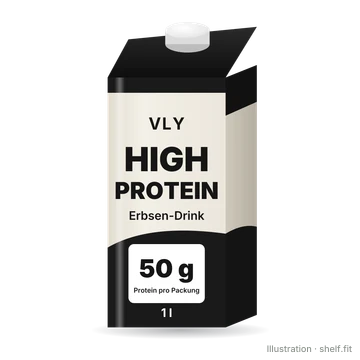 Illustration: Packung vly Erbsen-Drink High Protein, 1 l