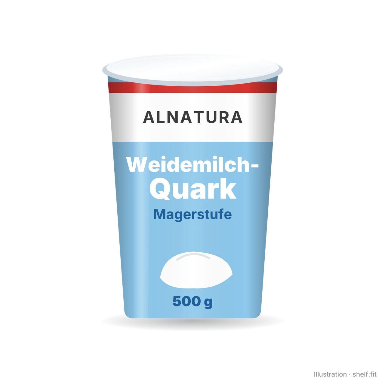 Illustration: Weidemilch-Quark Magerstufe