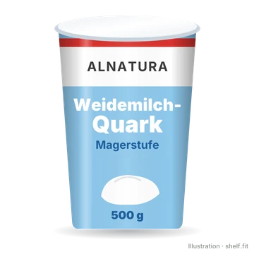 Illustration: Weidemilch-Quark Magerstufe