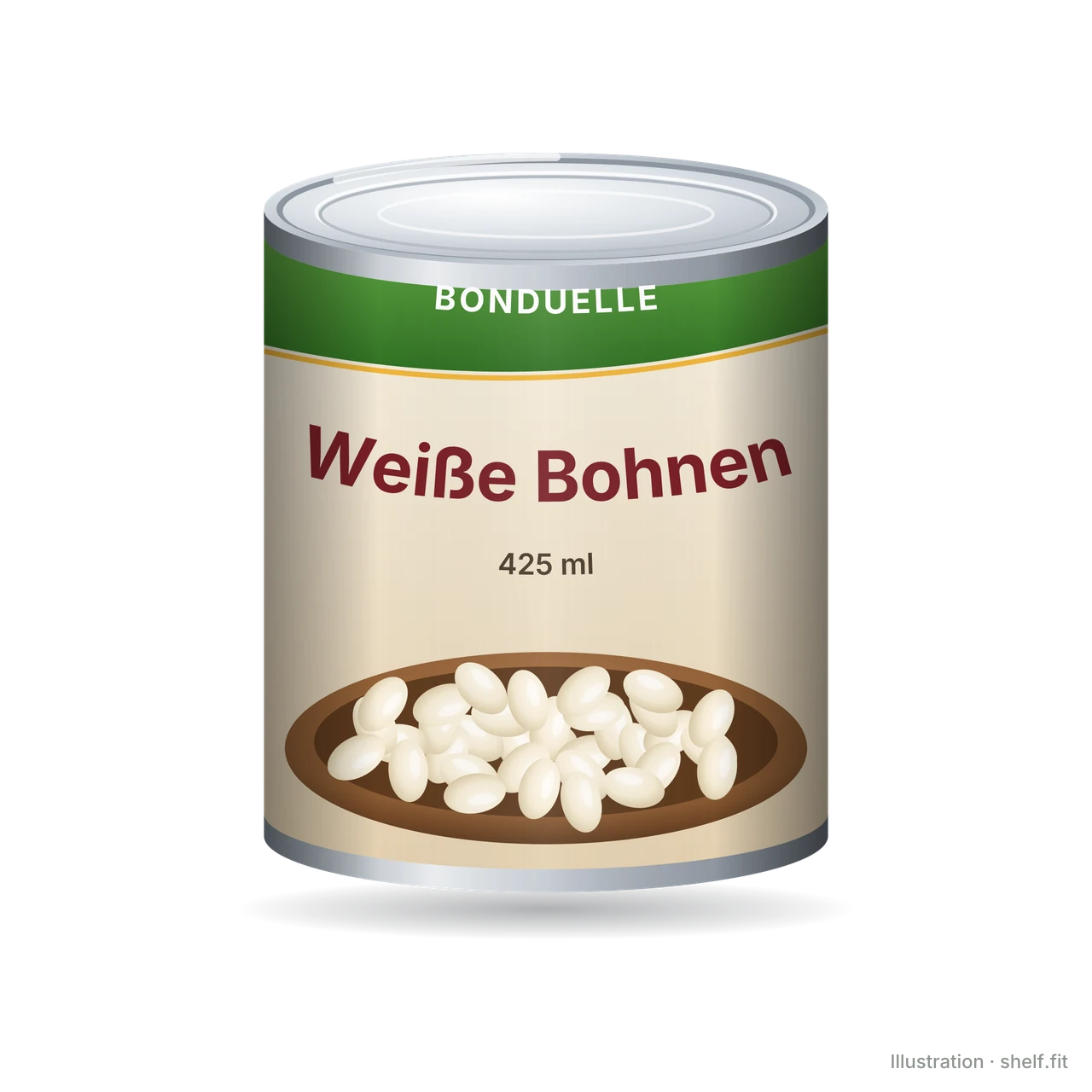 Illustration: Dose Bonduelle Weiße Bohnen, 425 ml