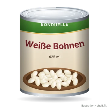 Illustration: Dose Bonduelle Weiße Bohnen, 425 ml