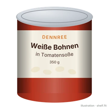 Illustration: White Beans in Tomato Sauce