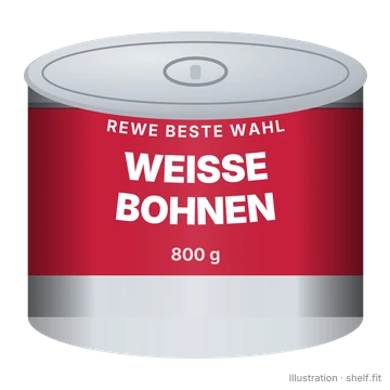 Illustration: Weiße Bohnen
