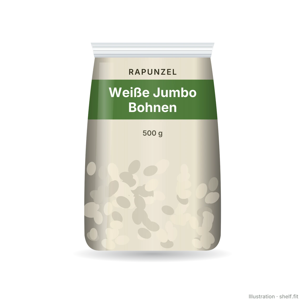 Illustration: Weiße Jumbo Bohnen
