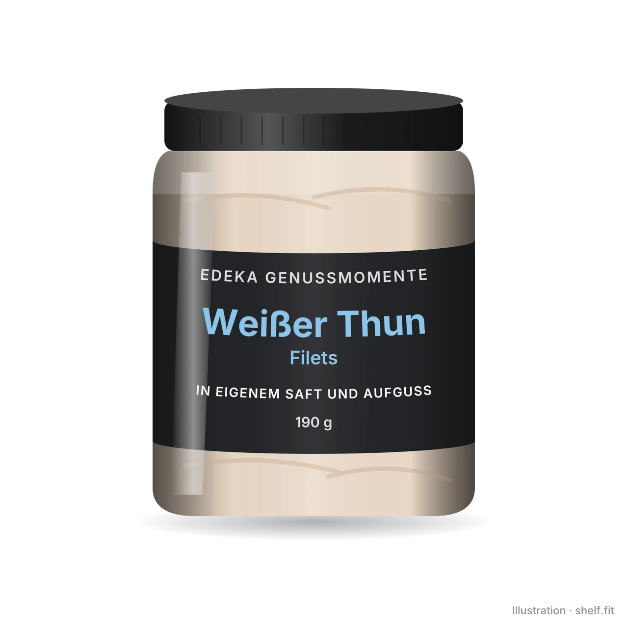 Illustration: EDEKA Genussmomente albacore tuna fillets in own juice jar, 190 g