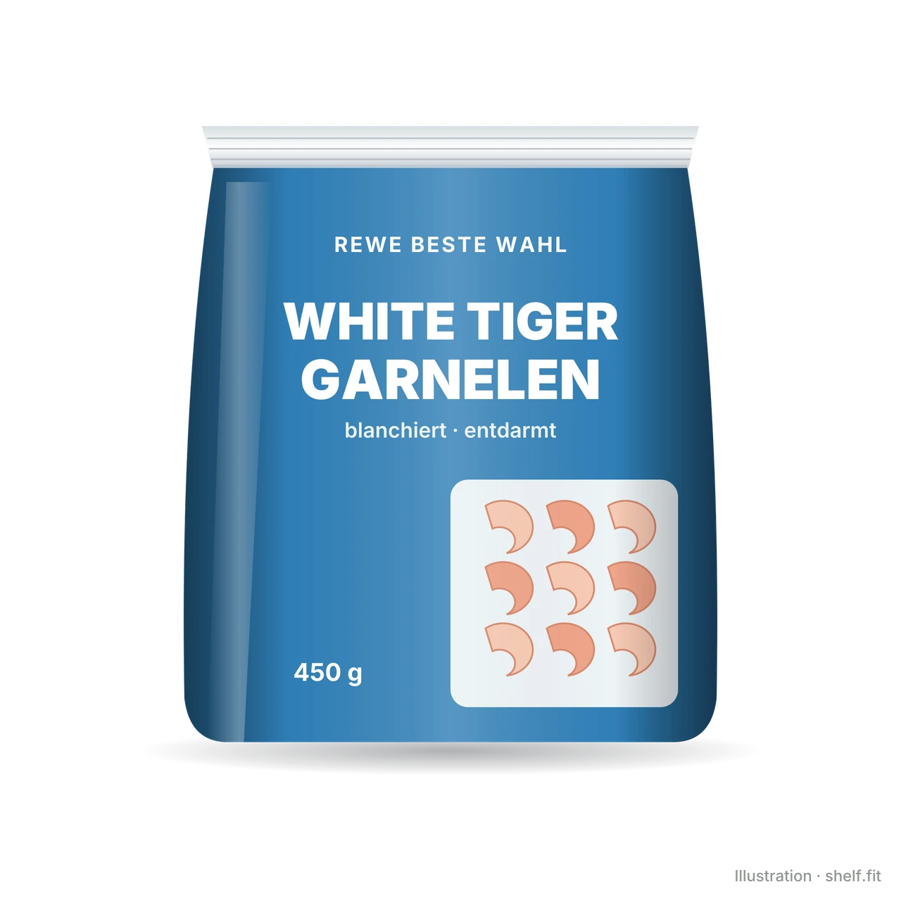 Illustration: White Tiger Garnelen