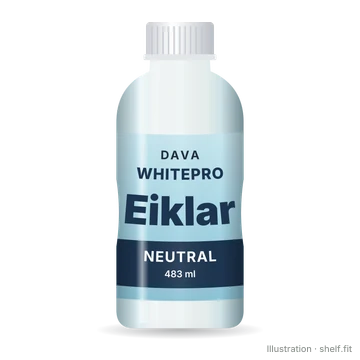 Illustration: Flasche DAVA whitePRO High Protein Neutral Eiklar, 483 ml