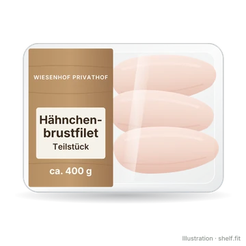 Illustration: Wiesenhof Privathof chicken breast fillet piece tray, approx. 400 g