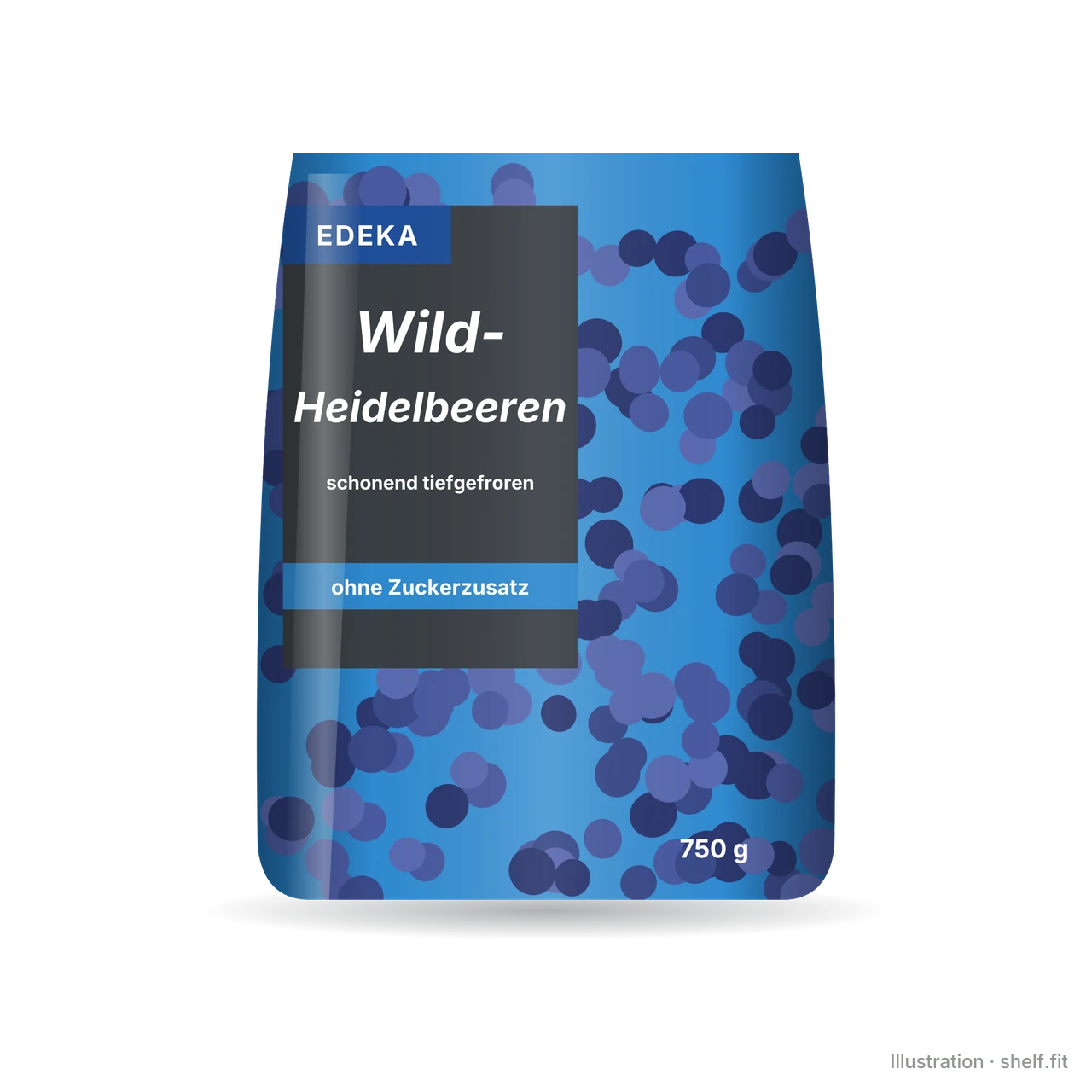 Illustration: Wild-Heidelbeeren, tiefgefroren