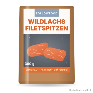Illustration: Wildlachs Filetspitzen