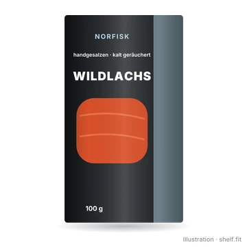 Illustration: Wildlachs kalt geräuchert
