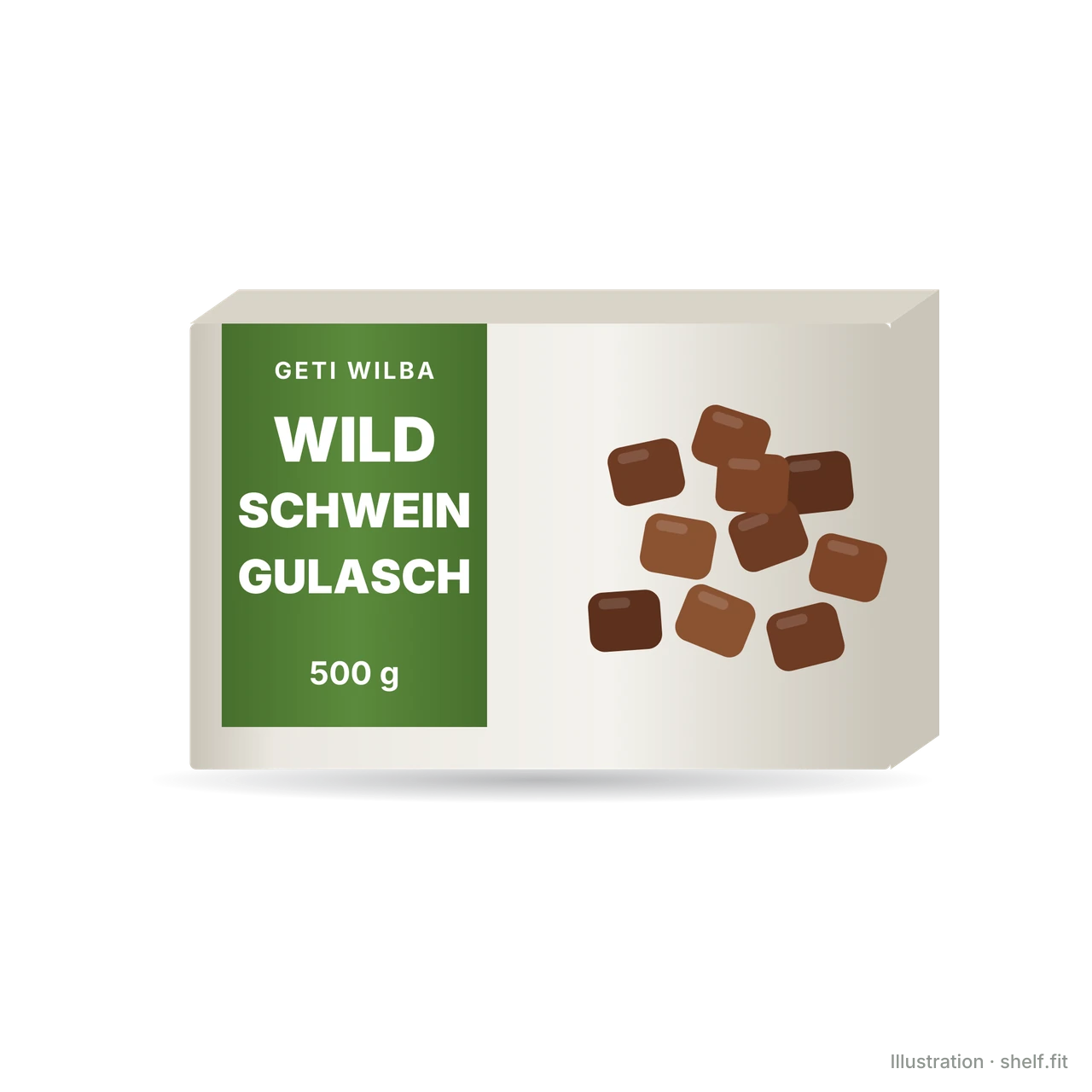 Illustration: Tiefkühlpackung geti wilba Wildschweingulasch, 500 g