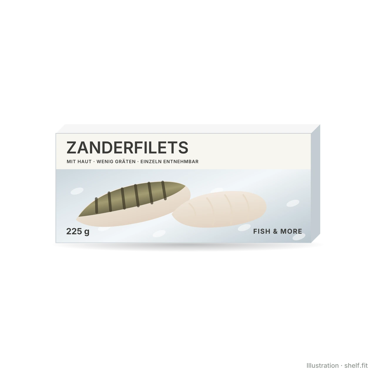 Illustration: Packung Fish & More Zanderfilets, 225 g